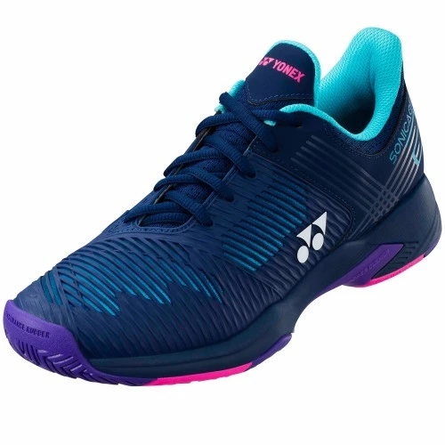 YONEX SONICAGE 2 2021 NAVY LADIES TENNIS SHOE 3 YONEX SONICAGE 2 2021 NAVY LADIES TENNIS SHOE