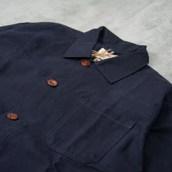 Uskees 3004 Button Jacket - Midnight Blue -Nudie Barney Shop 3004ButtonJacket MidnightBlue2 1024x1024
