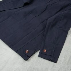 Uskees 3004 Button Jacket - Midnight Blue -Nudie Barney Shop 3004ButtonJacket MidnightBlue4 1024x1024