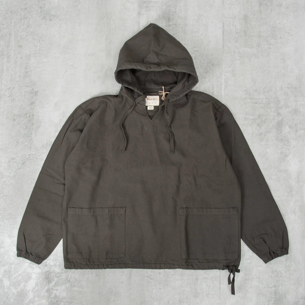 Uskees 3008 Organic Smock - Faded Black 3 Uskees 3008 Organic Smock - Faded Black