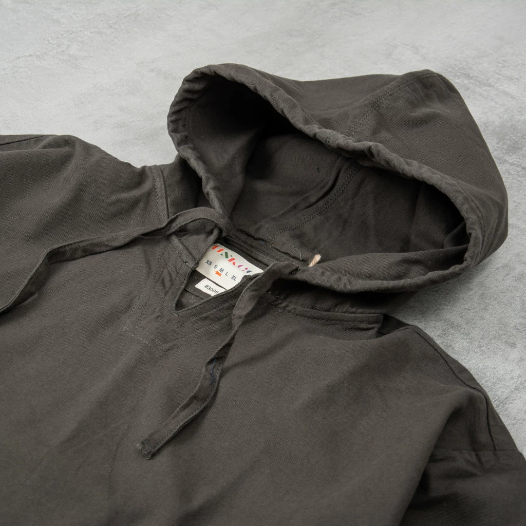 Uskees 3008 Organic Smock - Faded Black 4 Uskees 3008 Organic Smock - Faded Black - Image 2