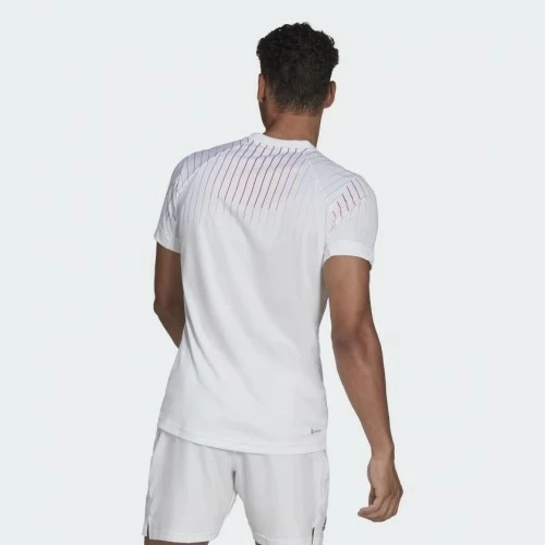 ADIDAS MELBOURNE TEE HA3344 WHITE MENS TENNIS T-SHIRT 4 ADIDAS MELBOURNE TEE HA3344 WHITE MENS TENNIS T-SHIRT - Image 2