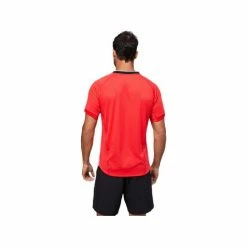 Alternative view of ASICS MATCH GRAPHIC SS TOP 2041A170-602 ELECTRIC RED MENS TENNIS