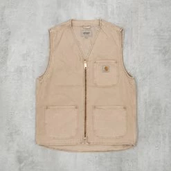 Nudie Barney Shop 28 Carhartt WIP Arbor Vest - Dusty Hamilton Brown