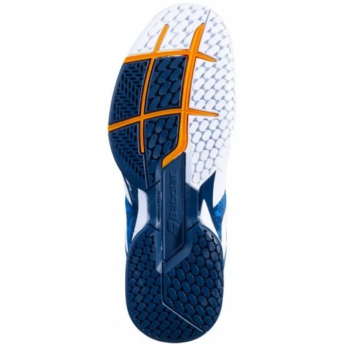 BABOLAT PROPULSE BLAST ALLCOURT WHITE/DARK BLUE MENS TENNIS 4 BABOLAT PROPULSE BLAST ALLCOURT WHITE/DARK BLUE MENS TENNIS - Image 2