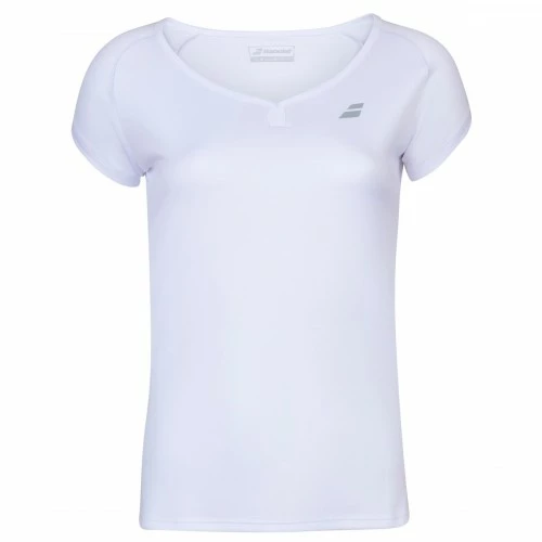 BABOLAT PLAY CAP SLEEVE TOP WHITE LADIES TENNIS 3 BABOLAT PLAY CAP SLEEVE TOP WHITE LADIES TENNIS