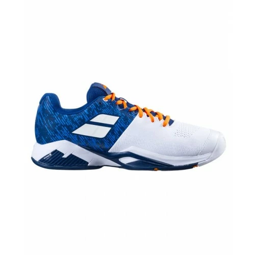 BABOLAT PROPULSE BLAST ALLCOURT WHITE/DARK BLUE MENS TENNIS 3 BABOLAT PROPULSE BLAST ALLCOURT WHITE/DARK BLUE MENS TENNIS
