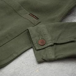 Nudie Barney Worker Jacket - Olive -Nudie Barney Shop BarneyWorkerJacket Olive3 1024x1024
