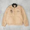 Obey Baseline Reversible Quilted Jacket - Irish Cream -Nudie Barney Shop BaselineReversibleQuiltedJacket IrishCream1 1024x1024