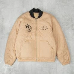 Obey Baseline Reversible Quilted Jacket - Irish Cream