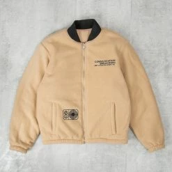 Alternative view of Obey Baseline Reversible Quilted Jacket - Irish Cream