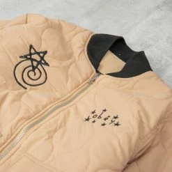 Obey Baseline Reversible Quilted Jacket - Irish Cream -Nudie Barney Shop BaselineReversibleQuiltedJacket IrishCream3 1024x1024