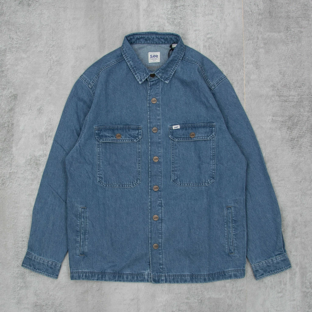 Lee Workwear Overshirt - Grey Bala 3 Lee Workwear Overshirt - Grey Bala
