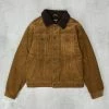 Brixton Cable Sherpa Lined Trucker Jacket - Brass -Nudie Barney Shop CableSherpaLinedTruckerJacket Brass1 1024x1024