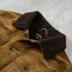 Alternative view of Brixton Cable Sherpa Lined Trucker Jacket - Brass
