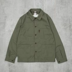 Le Laboureur Cotton Work Jacket - Olive