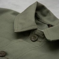 Le Laboureur Cotton Work Jacket - Olive -Nudie Barney Shop CottonWorkJacket Olive3 1024x1024