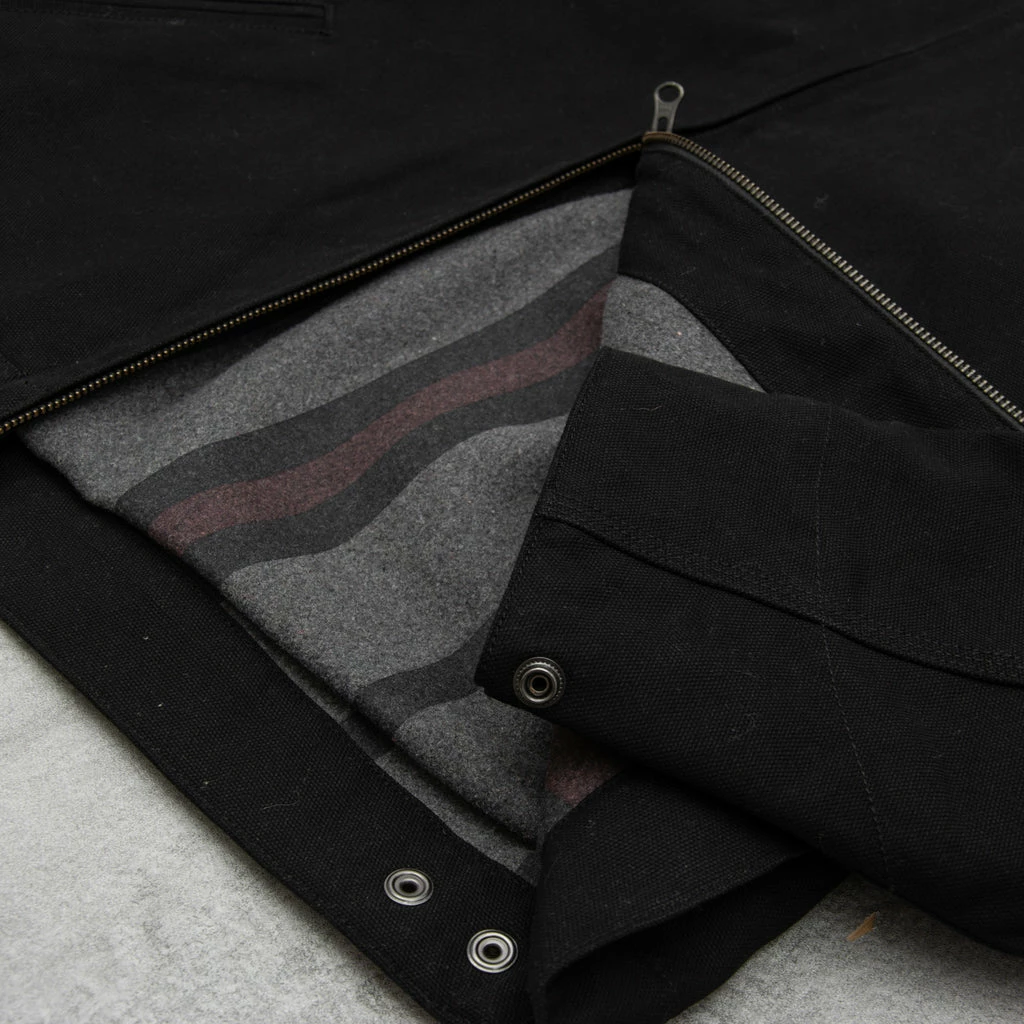Carhartt WIP Detroit Jacket - Black Rigid 4 Carhartt WIP Detroit Jacket - Black Rigid - Image 2