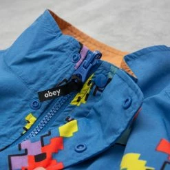 Obey Digital Reversible Jacket - Atlantic Blue / Multi -Nudie Barney Shop DigitalReversibleJacket AtlanticBlue Multi3 1024x1024