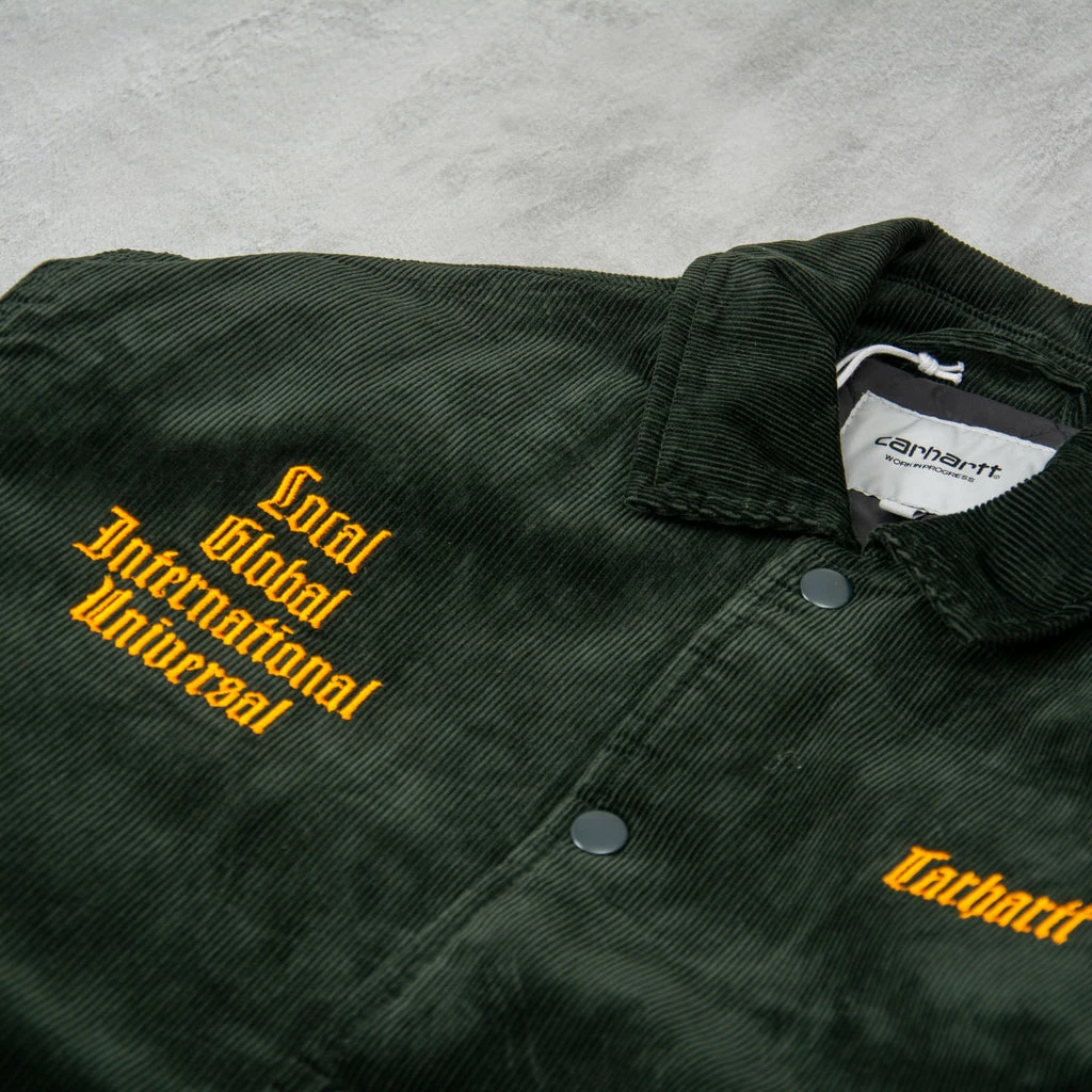 Carhartt WIP Letterman Jacket - Dark Cedar / Ochre 5 Carhartt WIP Letterman Jacket - Dark Cedar / Ochre - Image 3