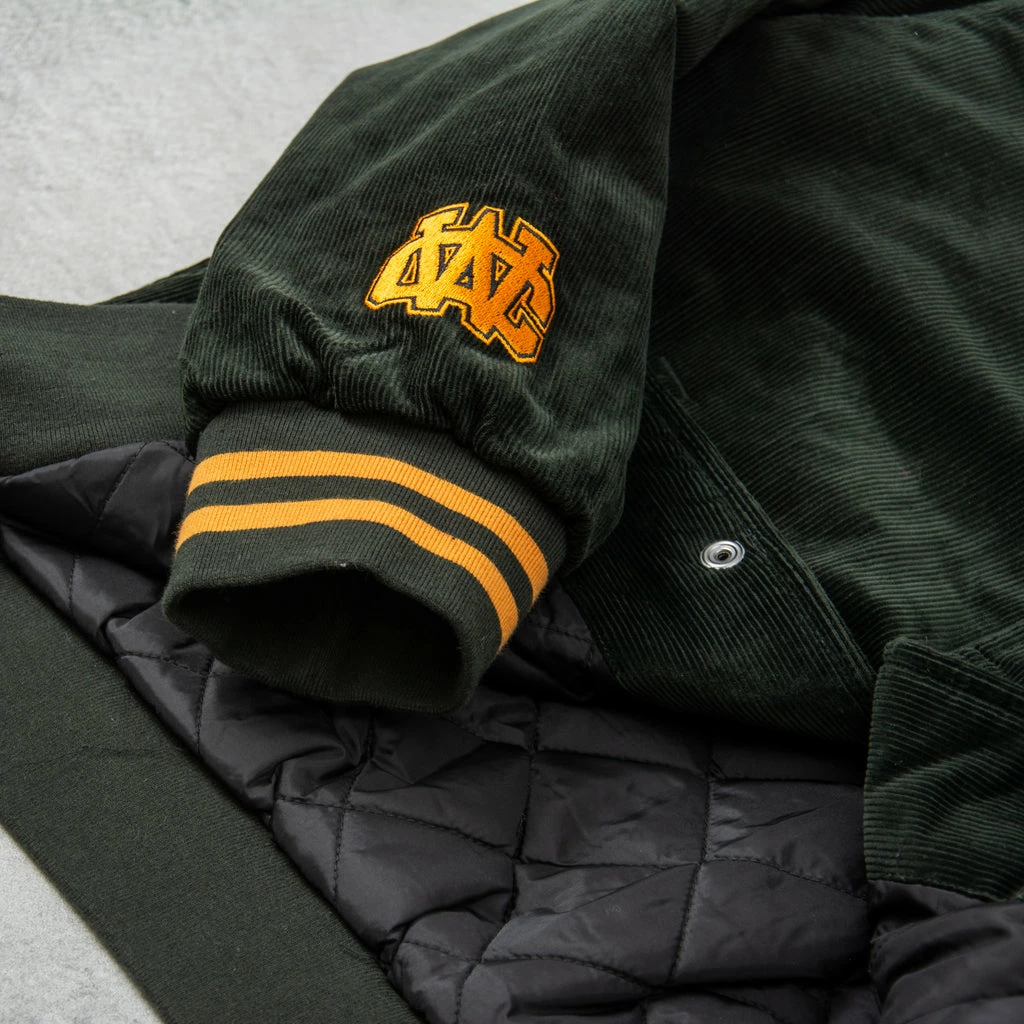 Carhartt WIP Letterman Jacket - Dark Cedar / Ochre 4 Carhartt WIP Letterman Jacket - Dark Cedar / Ochre - Image 2