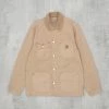 Carhartt WIP Michigan Faded Coat - Dusty H Brown -Nudie Barney Shop MichiganFadedCoat DustyHBrown1 1024x1024