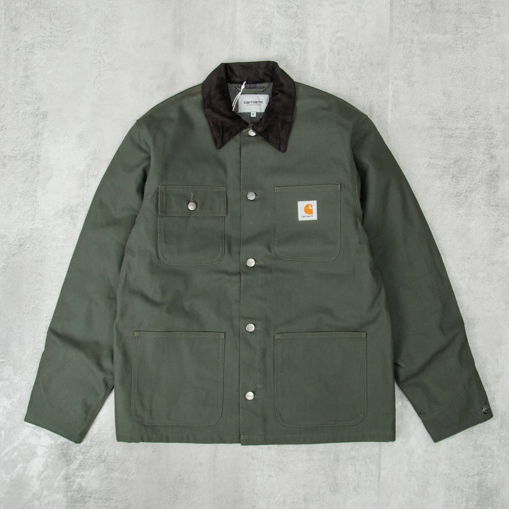 Carhartt WIP Michigan Lined Chore Coat AW - Boxwood 3 Carhartt WIP Michigan Lined Chore Coat AW - Boxwood