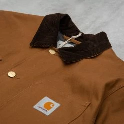 Carhartt WIP Michigan Lined Chore Coat AW - Hamilton Brown Brown Rigid 9 Carhartt WIP Michigan Lined Chore Coat AW - Hamilton Brown Brown Rigid -Nudie Barney Shop MichiganLinedChoreCoatAW HamiltonBrownBrownRigid2 1024x1024