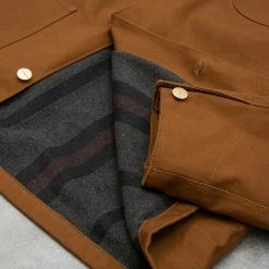 Alternative view of Carhartt WIP Michigan Lined Chore Coat AW - Hamilton Brown Brown Rigid