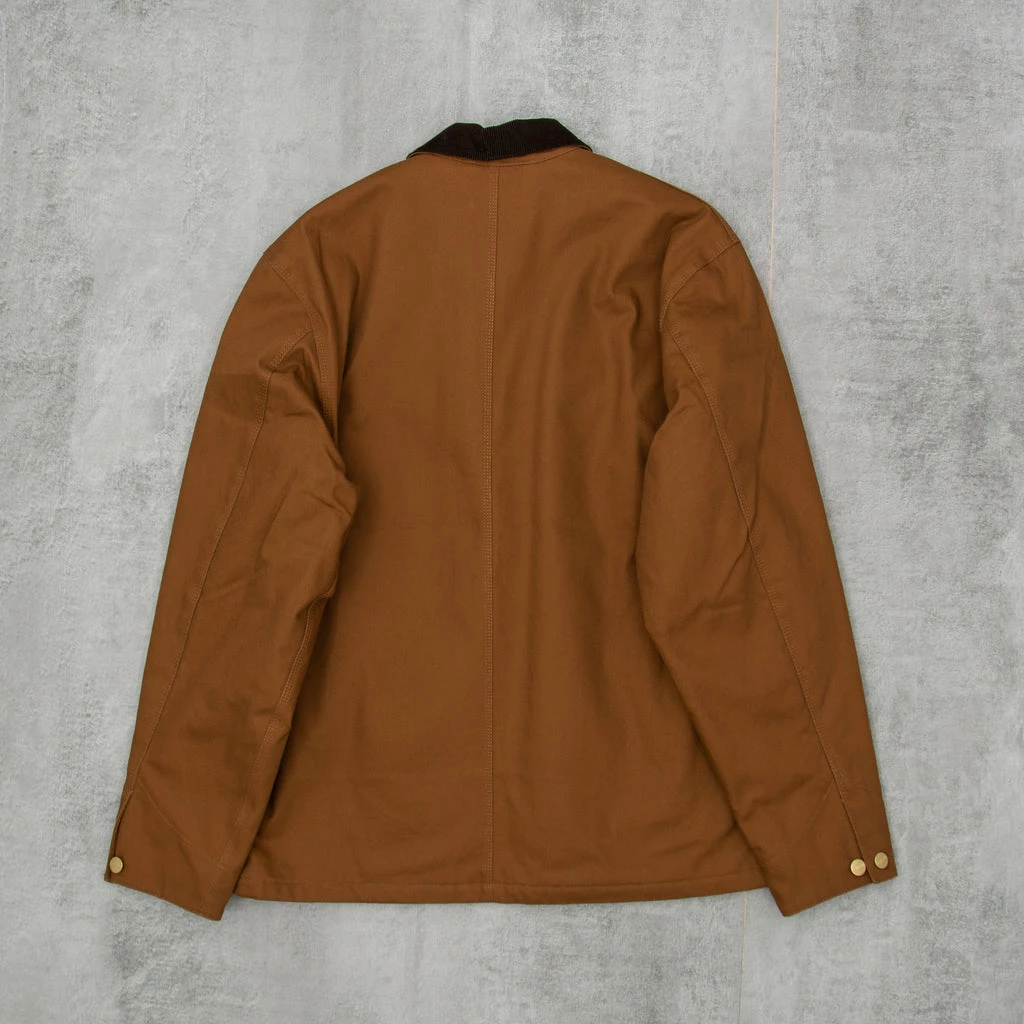 Carhartt WIP Michigan Lined Chore Coat AW - Hamilton Brown Brown Rigid 5 Carhartt WIP Michigan Lined Chore Coat AW - Hamilton Brown Brown Rigid - Image 3