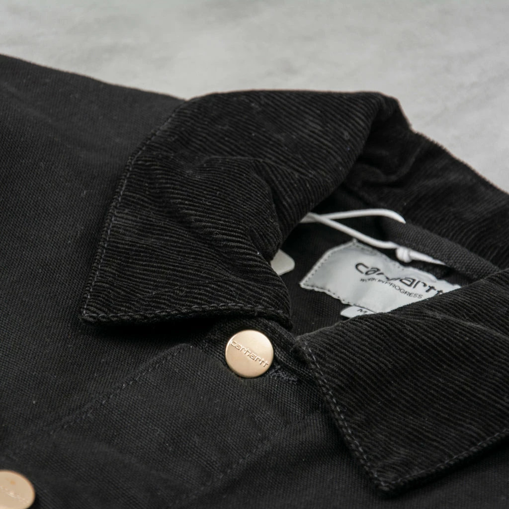 Carhartt WIP Michigan Rinsed Chore Coat - Black / Black 6 Carhartt WIP Michigan Rinsed Chore Coat - Black / Black - Image 4