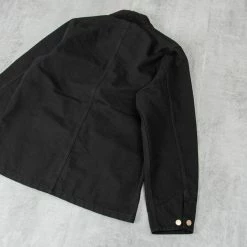 Carhartt WIP Michigan Rinsed Chore Coat - Black / Black 8 Carhartt WIP Michigan Rinsed Chore Coat - Black / Black -Nudie Barney Shop MichiganRinsedChoreCoat Black Black4 1024x1024