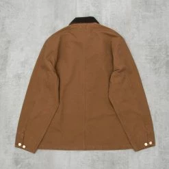 Carhartt WIP Michigan Rinsed Chore Coat - Hamilton Brown / Tobacco 8 Carhartt WIP Michigan Rinsed Chore Coat - Hamilton Brown / Tobacco -Nudie Barney Shop MichiganRinsedChoreCoat HamiltonBrown Tobacco4 1024x1024