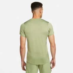 Alternative view of NIKE NKCT DRIFIT ADVANTAGE TOP DD8317-334 ALLIGATOR GREEN MENS TENNIS