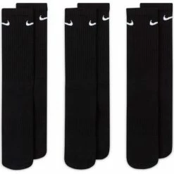 NIKE U NK EVERYDAY CUSHION CREW 3PAIR SX7664-010 BLACK