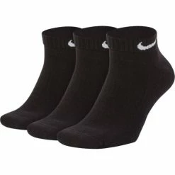 Alternative view of NIKE NK EVERYDAY CUSHION LOW 3PAIR SX7670-010 BLACK