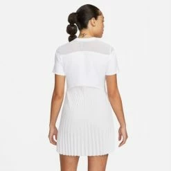 Alternative view of NIKE NKCT DRIFIT SLAM DRESS NT LN DA4724-100 WHITE LADIES TENNIS