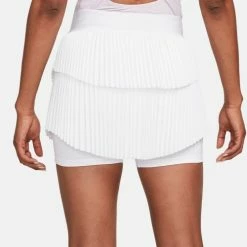Alternative view of NIKE NKCT DRIFIT SLAM SKIRT NT LN DA4726-100 WHITE LADIES TENNIS