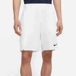 NIKE NKCT DF VICTORY 9 INCH SHORT CV2545-100 WHITE MENS TENNIS