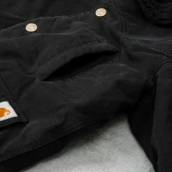Carhartt WIP Newman Coat - Black Heavy Stone Wash 12 Carhartt WIP Newman Coat - Black Heavy Stone Wash -Nudie Barney Shop NewmanCoat BlackHeavyStoneWash4 1024x1024