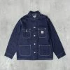 Carhartt WIP OG Chore Coat - Blue One Wash 2 Carhartt WIP OG Chore Coat - Blue One Wash -Nudie Barney Shop OGChoreCoat BlueOneWash1 1024x1024