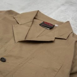 Alternative view of Vetra Overdyed Light Workwear Blazer - Olive