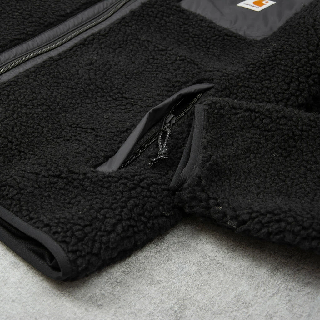 Carhartt WIP Prentis Fleece Liner Jacket - Black / Black 6 Carhartt WIP Prentis Fleece Liner Jacket - Black / Black - Image 4