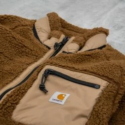 Alternative view of Carhartt WIP Prentis Fleece Liner Jacket - Tawny / Leather