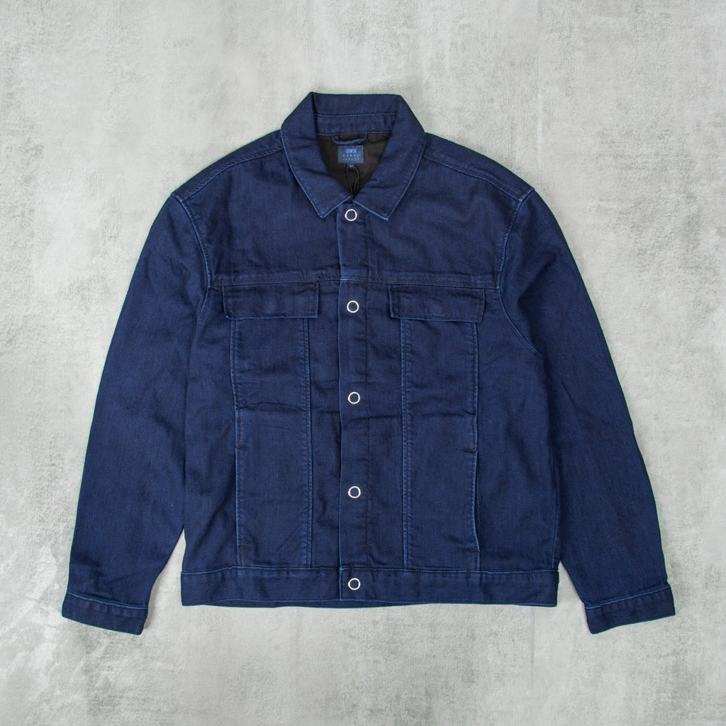 Edwin S Trucker Jacket - Trinity Blue 3 Edwin S Trucker Jacket - Trinity Blue