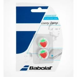 BABOLAT LOONY DAMP WIMBELDON STRAWBERRY 2PACK VIBRATION DAMPENER