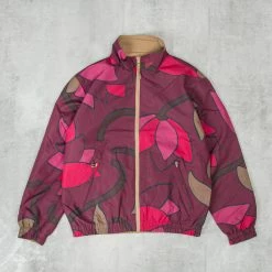 Alternative view of By Parra Secret Garden Reversible Track Top - Wine / Stone
