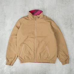 By Parra Secret Garden Reversible Track Top - Wine / Stone