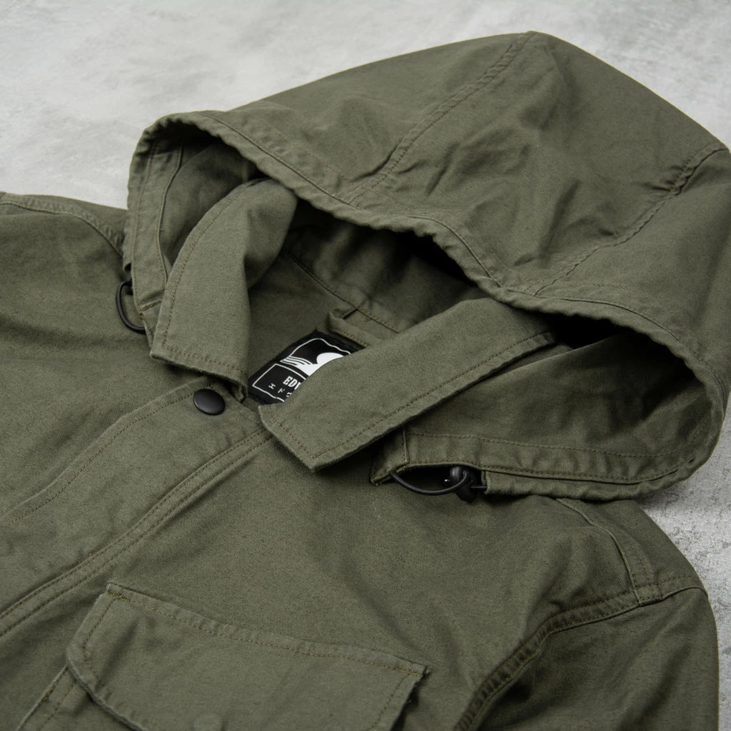 Edwin Strategy II Hooded Jacket - Ivy Enzyme Wash 7 Edwin Strategy II Hooded Jacket - Ivy Enzyme Wash - Image 5