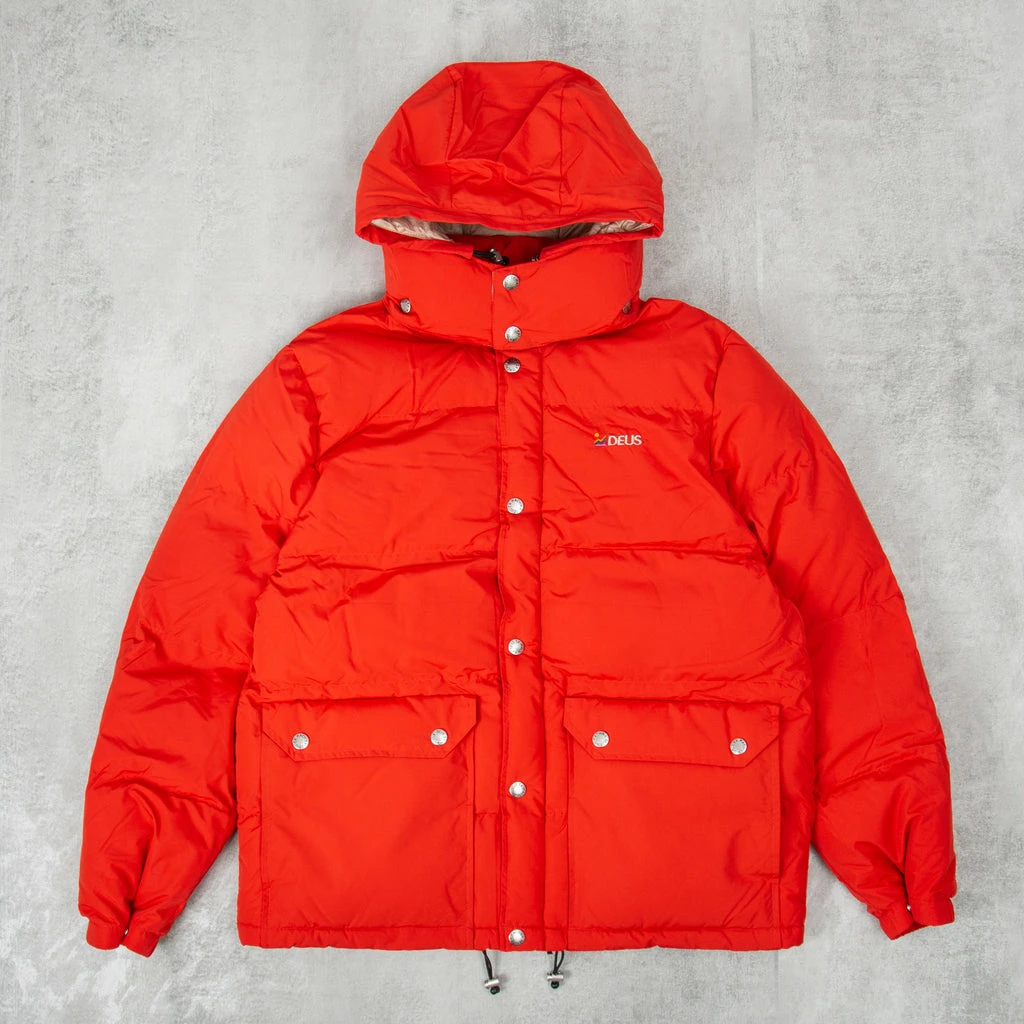 Deus Ex Machina Summit Puffer Jacket - Red Clay 3 Deus Ex Machina Summit Puffer Jacket - Red Clay